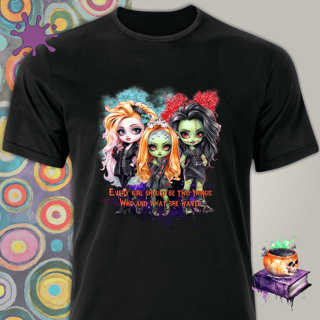 Camiseta Trio Garotas Zumbi INGLÊS - Seremcores 