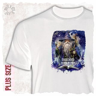 Camiseta Plus Magos - Conhecimento