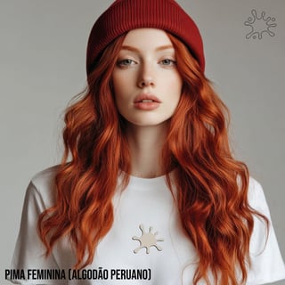 Nome do produtoCamiseta Pima feminina (algodão peruano) Splash