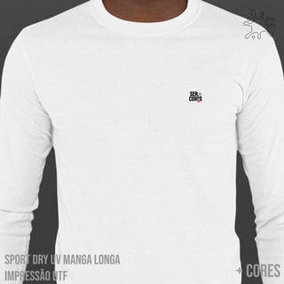 Camisa Sport Dry UV Manga Longa SER Original preto