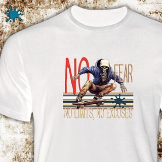 Nome do produtoCamiseta No Fear, no limits, no excuses