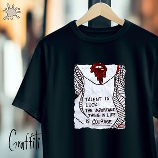 Nome do produto Camiseta Graffiti Talent is Luck