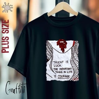 Nome do produtoCamiseta Plus Graffiti Talent is luck