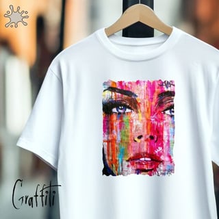 Nome do produtoCamiseta Graffiti Face de Mulher
