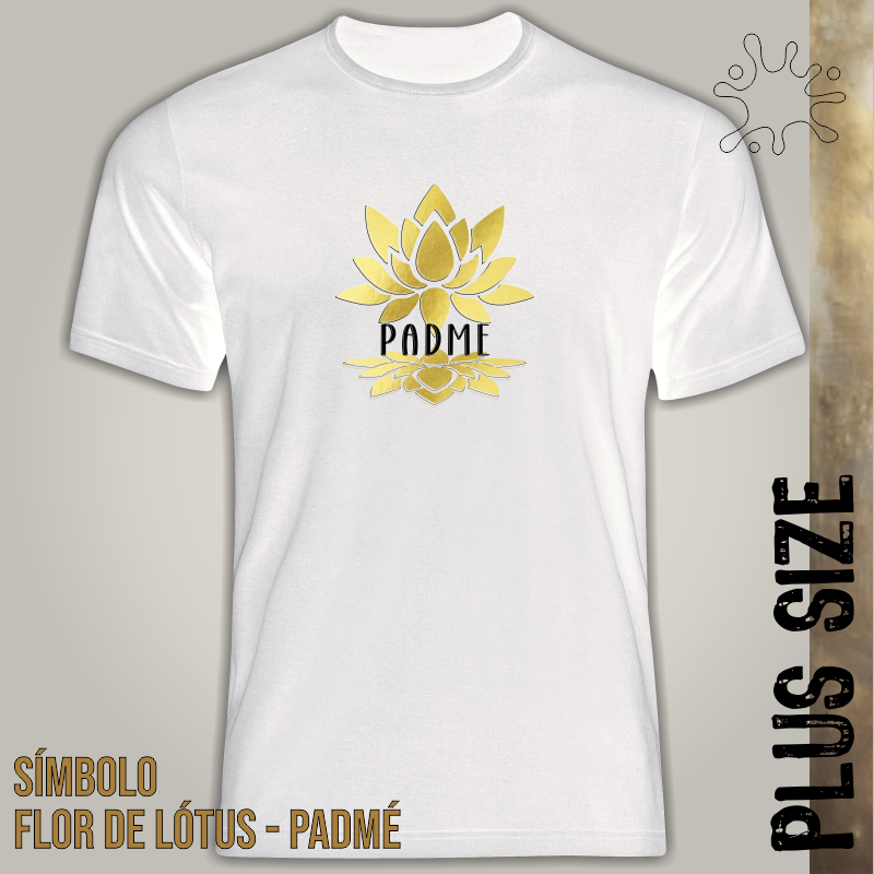 Camiseta Plus Padme Gold - Flor de Lotus