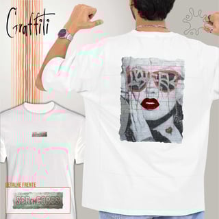 Nome do produto Camiseta Costas Graffiti Marilyn