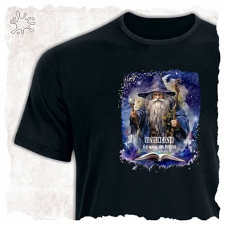 Nome do produtoCamiseta Magos - Conhecimento