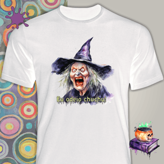 Nome do produto Camiseta de Bruxa - Eu odeio chuchu