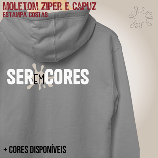Moletom zíper seremcores em branco