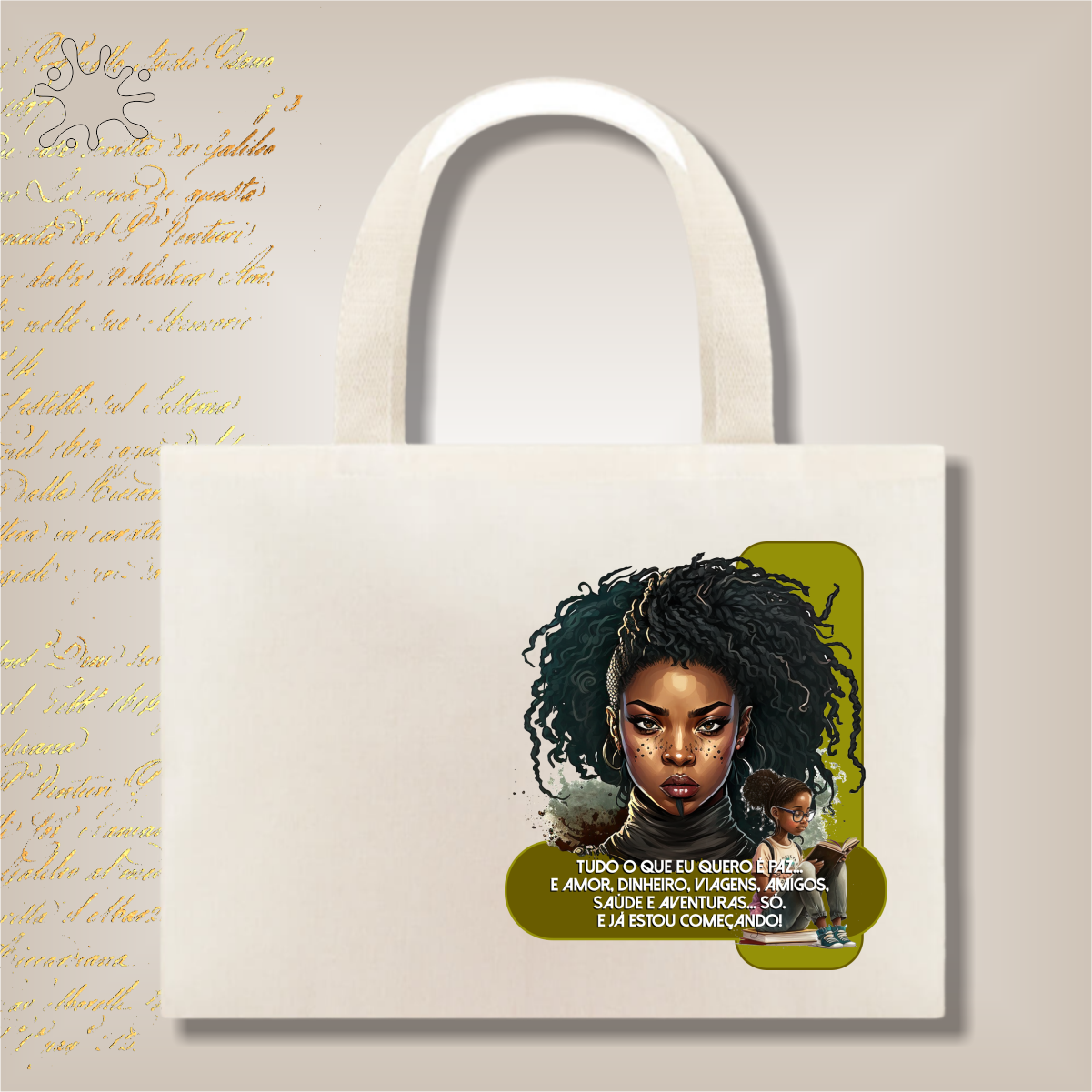 Ecobag Tudo o que eu quero é Paz