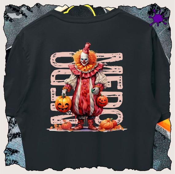 Camiseta Halloween Medo de Palhaço 2