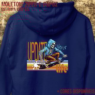 Nome do produto Moletom zíper Update your life