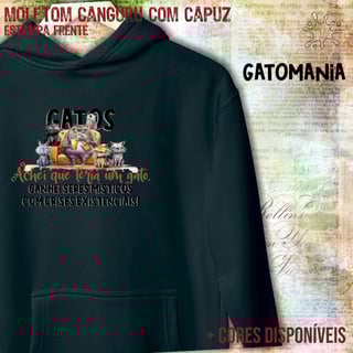 Nome do produtoMoletom canguru Gatos - Seres Místicos