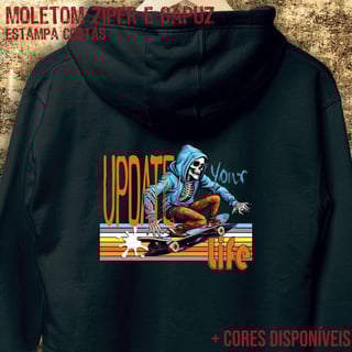 Nome do produto Moletom zíper Update your life