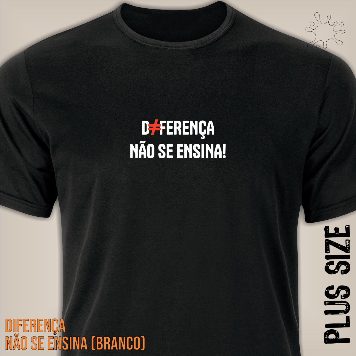 Plus Diferença não se ensina (branco)