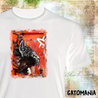 Nome do produto Camiseta Graffiti Olhar de Gato