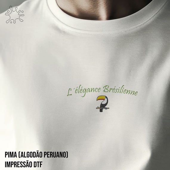 Camiseta Pima (algodão peruano) L´Élégance Brésilienne