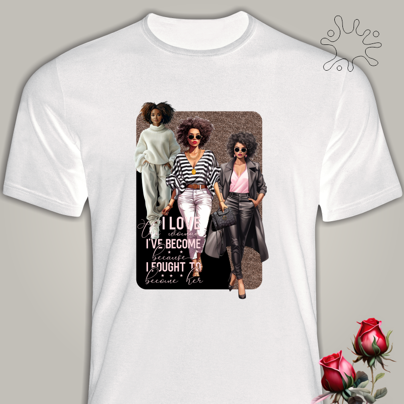 Nome do produto: Camiseta - I love the woman i´ve become