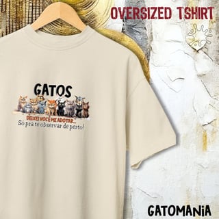 Oversized Gatos - Deixei vc me adotar