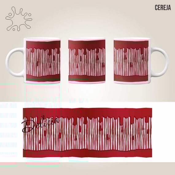 Caneca Cereja Vermelha