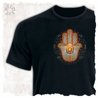 Nome do produtoCamiseta Hamsá Estrela (Proteção)