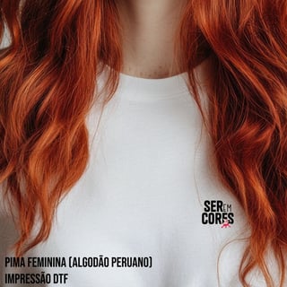 Camiseta Pima (algodão peruano) Feminina SER Original preto