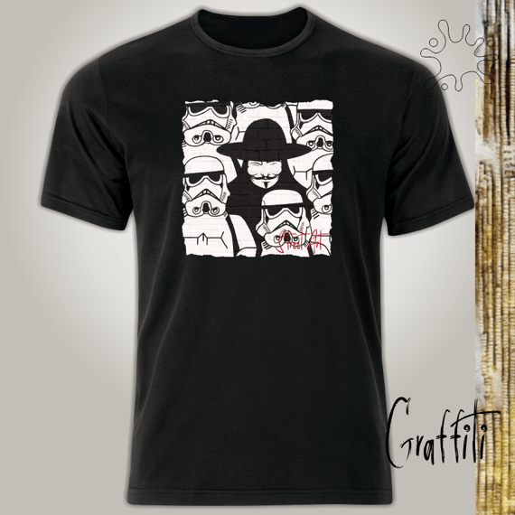 Camiseta Graffiti V e a Tropa