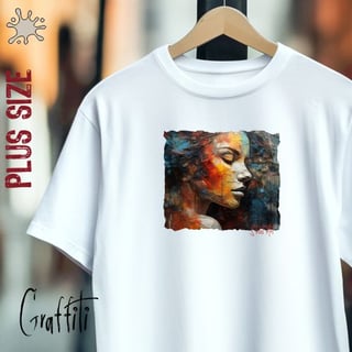 Camiseta Plus Graffiti Sonhar