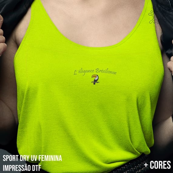 Regata Sport Dry UV Feminina L´Élégance Brésilienne