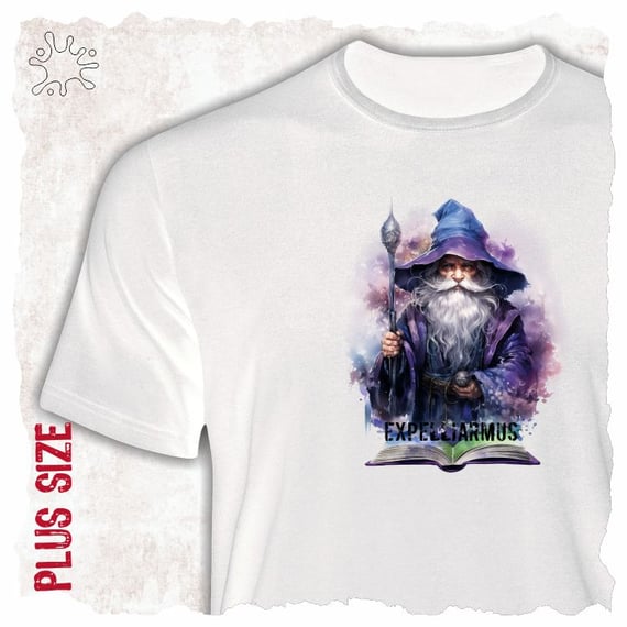 Camiseta Plus Magos - Expelliarmus