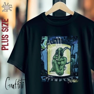 Nome do produtoCamiseta Plus Graffiti Perfeição de Deus