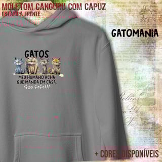 Nome do produtoMoletom canguru Gatos - Que Fofo!