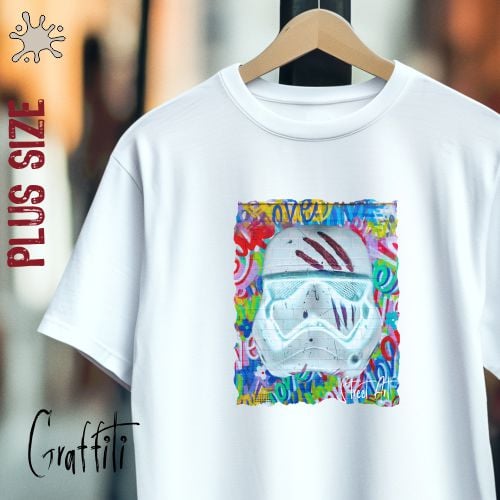 Camiseta Plus Graffiti Capacete