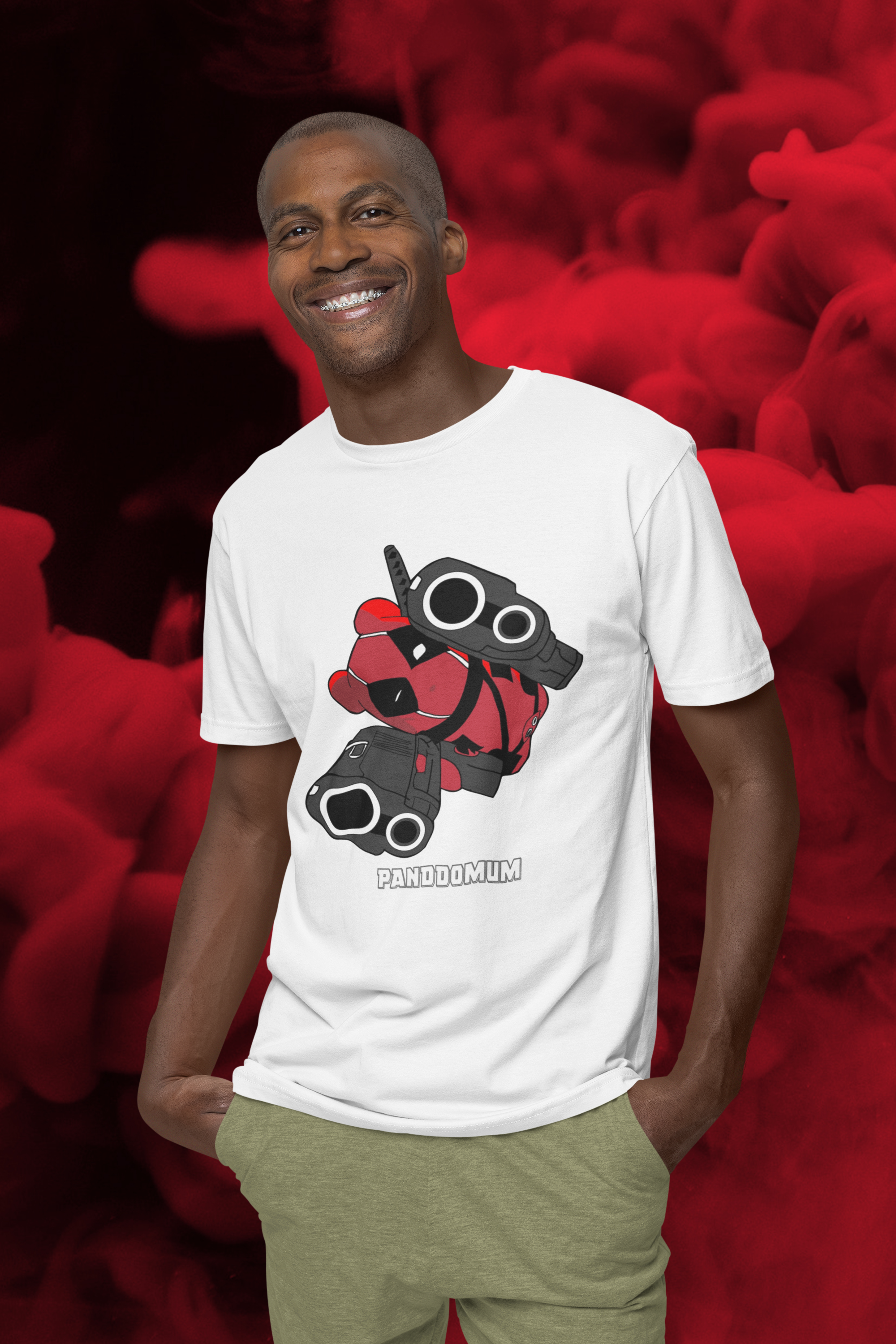 Camiseta Masculina Deadpool Panda