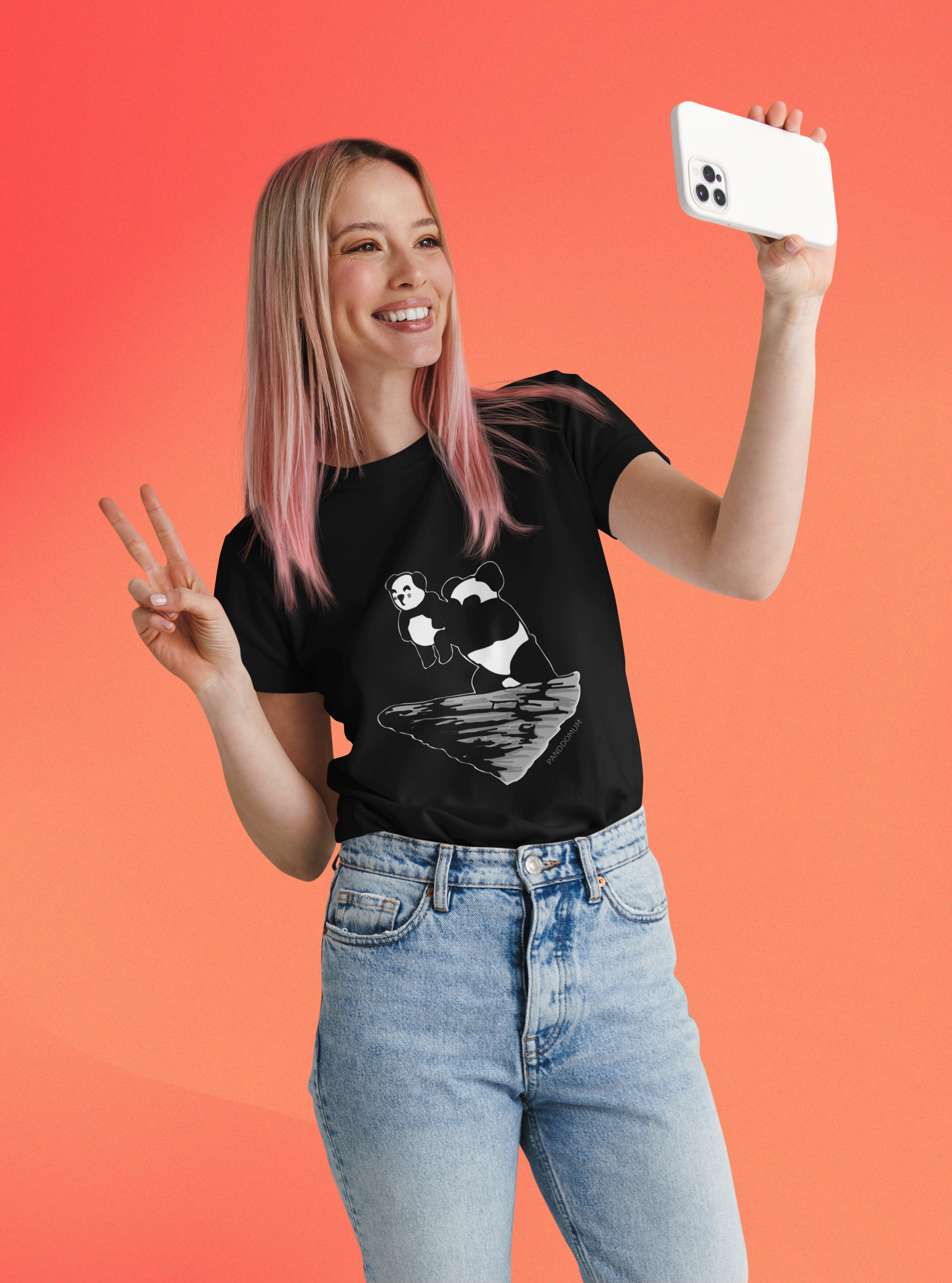 Camiseta Feminina Rei Panda