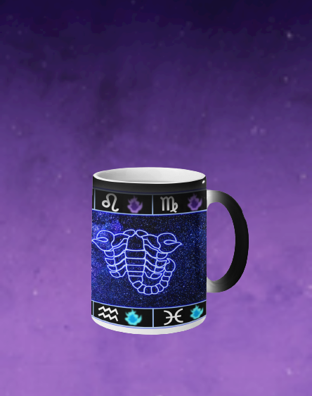 Caneca Mágica Signo De Escorpião