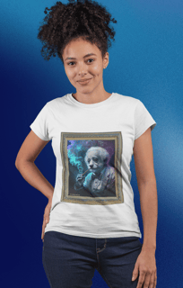 Camiseta Feminina Panda Einstein