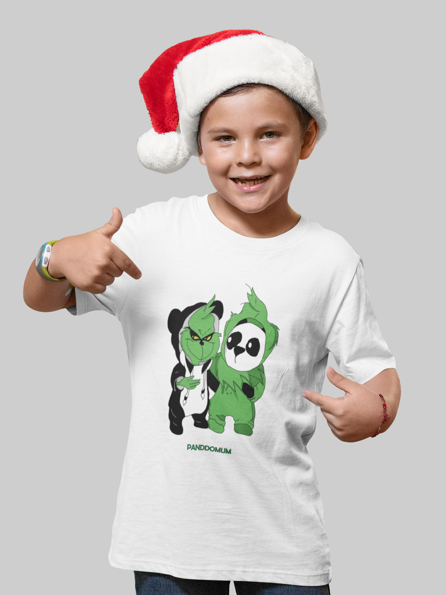 Camiseta Infantil Panda e Grinch