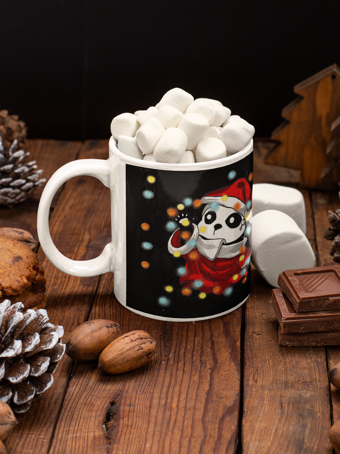 Caneca Panda Noel