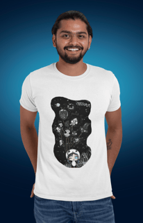 Camiseta Masculina Cabeças De Balão