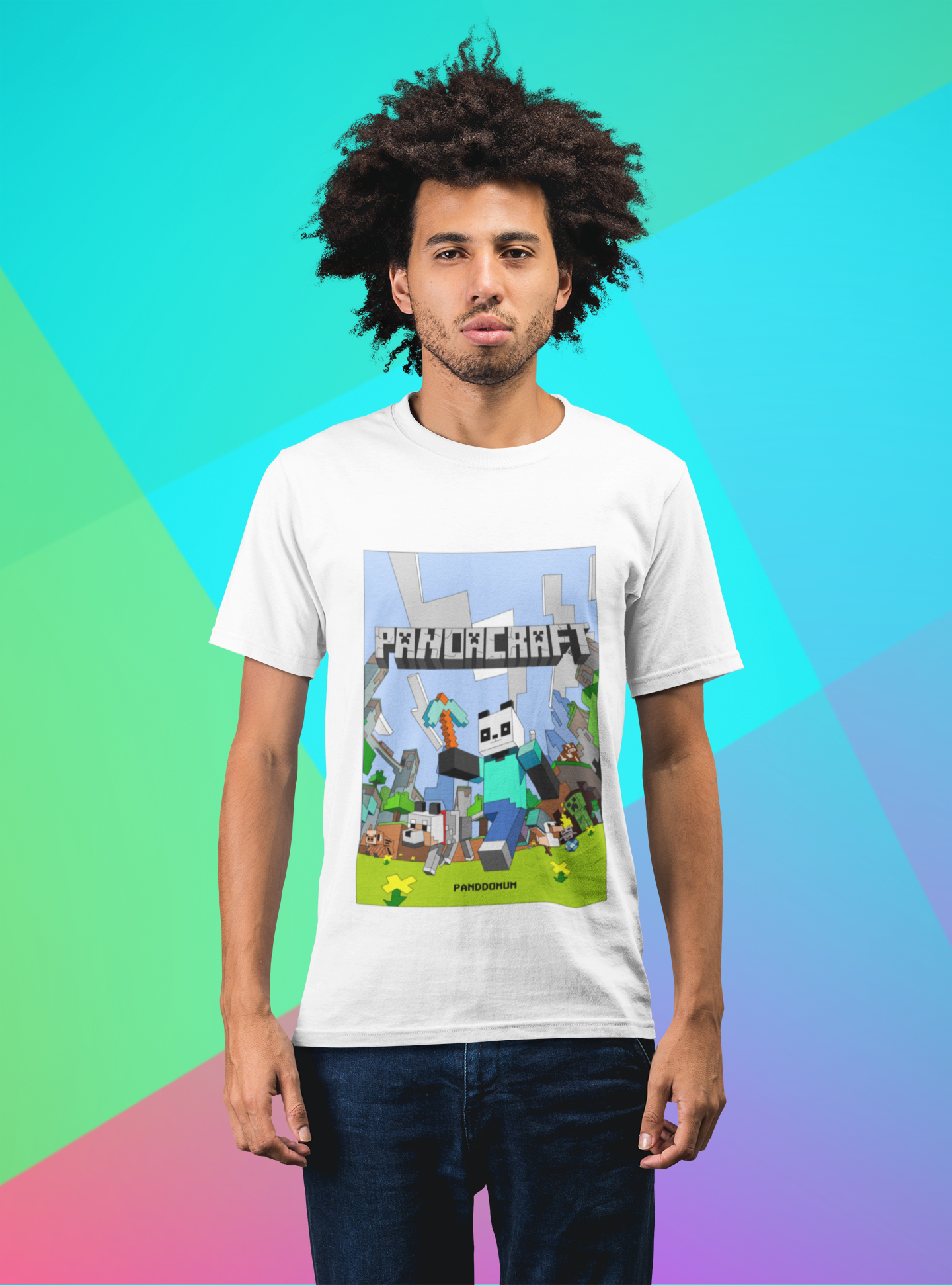 Camiseta Masculina  Pandacraft