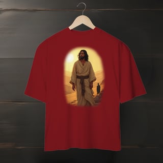 Nome do produto Camiseta Oversized - Jesus no deserto M1 (Unisex)
