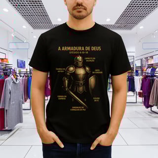 Nome do produto T-Shirt Prime - A armaduda de Deus