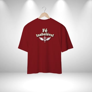 Nome do produto  Camiseta Oversized - Fé inabalavel (Unisex)