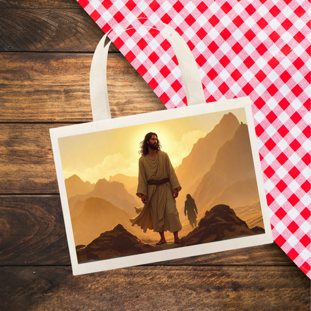 Nome do produto: Ecobag Grande - Jesus no deserto M1 