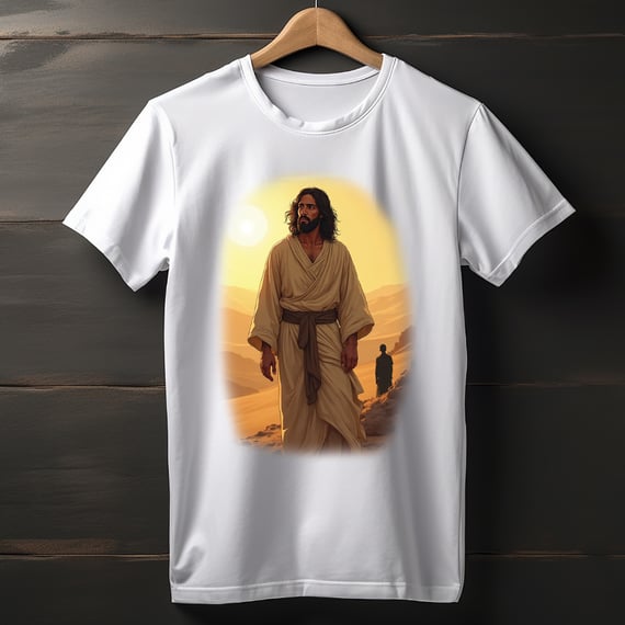 T-Shirt Estonada Jesus no deserto M1   (Unisex)