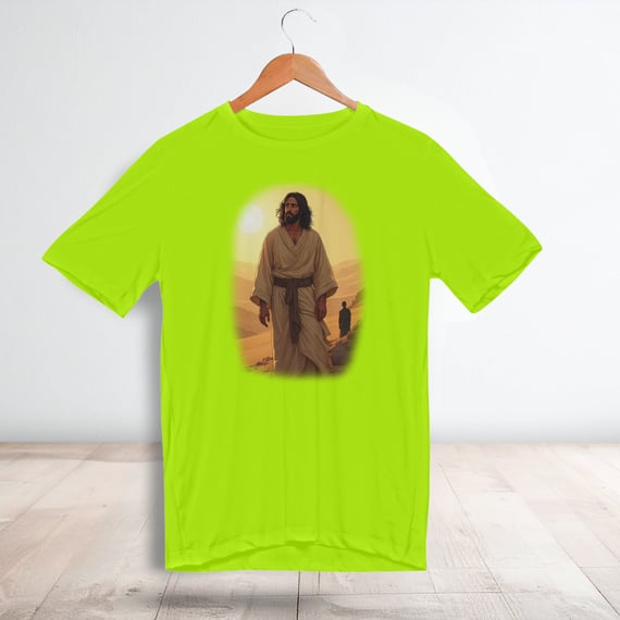 Camiseta Sport Dry Uv - Jesus no deserto M1 (Unisex)