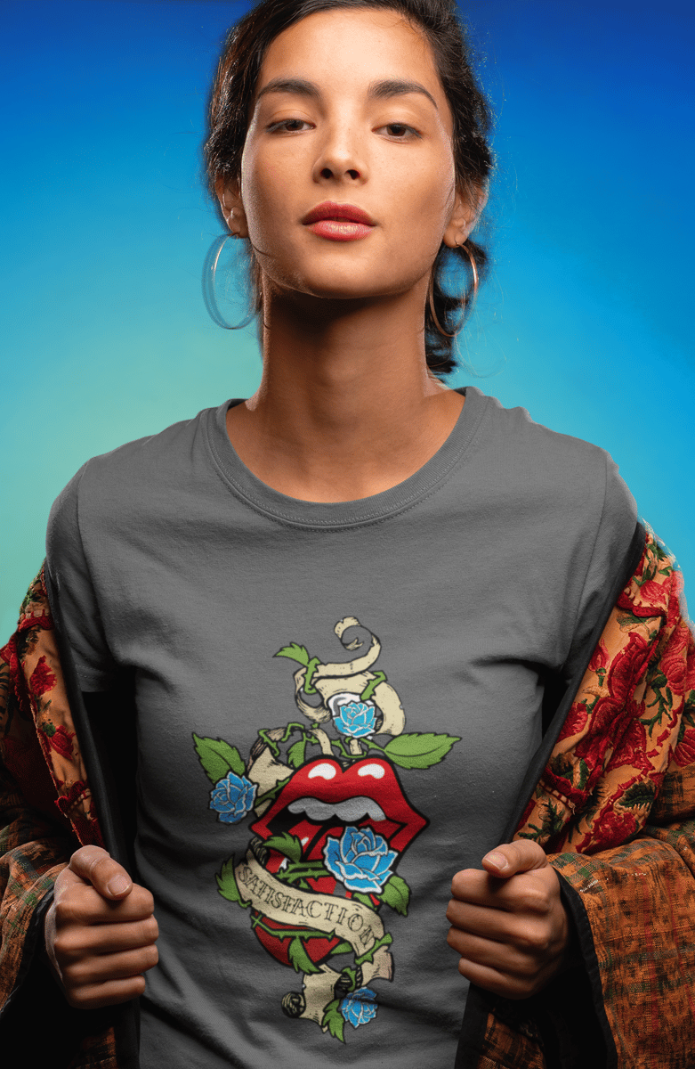 Nome do produto: T-SHIRT ROLLING STONES SATISFACTION