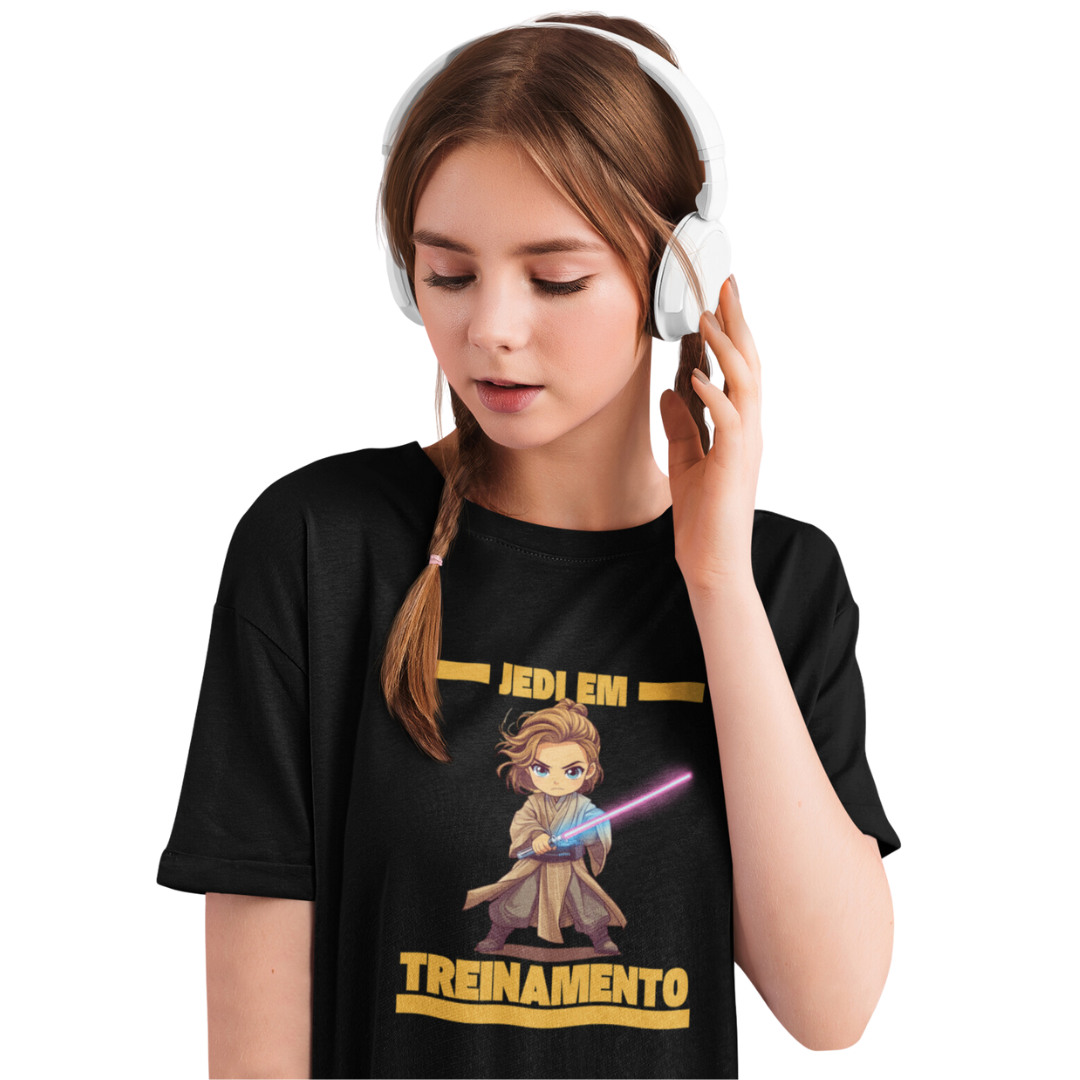 Camiseta Menina Jedi em Treinamento