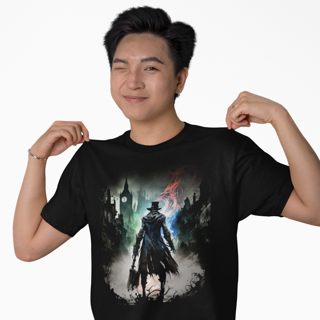 Camiseta Bloodborne Caçador